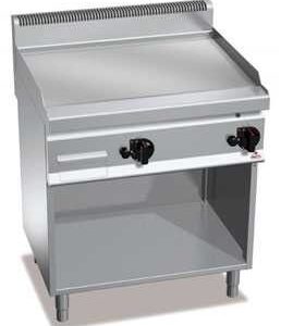 Fry-top a Gas Acero Rectificado Modular con Mueble Fondo 700 Berto's