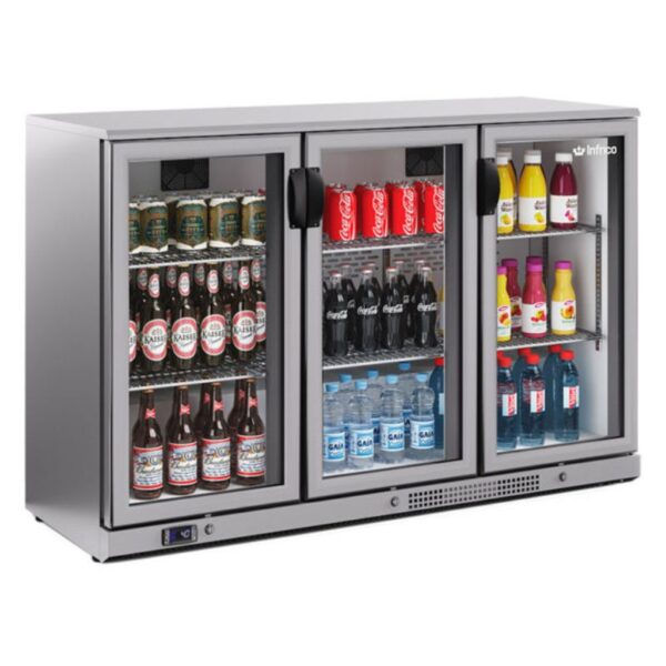 Armario Expositor Refrigerado Inox Serie ERV 35II Infrico