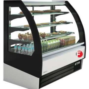 Vitrina Expositora Refrigerada Pastelería Cristal Curvo VBR18 R