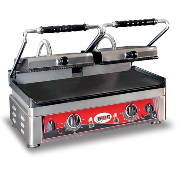 Grill Sandwichera Profesional Eléctrica Doble Acanalada/Lisa 520x240 GMG KG5530DG