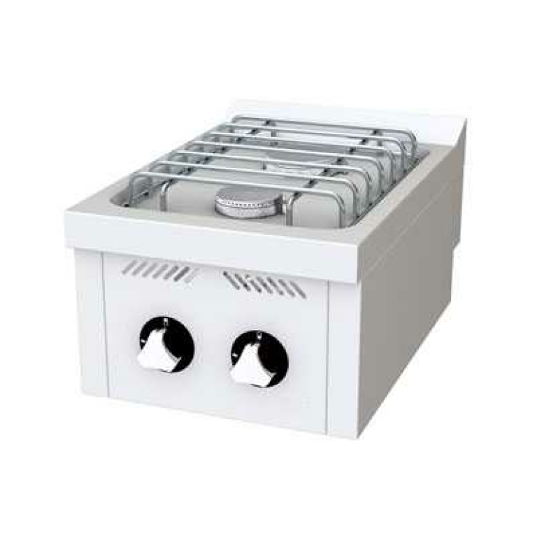Cocina Indsutrial BASIC Gas 2 Fuegos Sobremesa Serie 600 HR