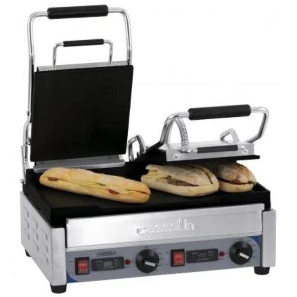 Grill sandwichera profesional panini liso-liso premium panini L CGP2LLPT Casselin