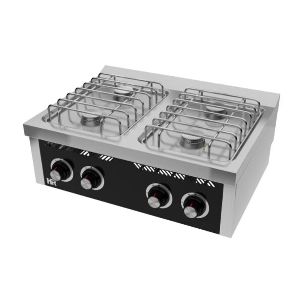 Cocina Industrial a Gas 4 Fuegos Basic Sobremesa CB4F600S HR