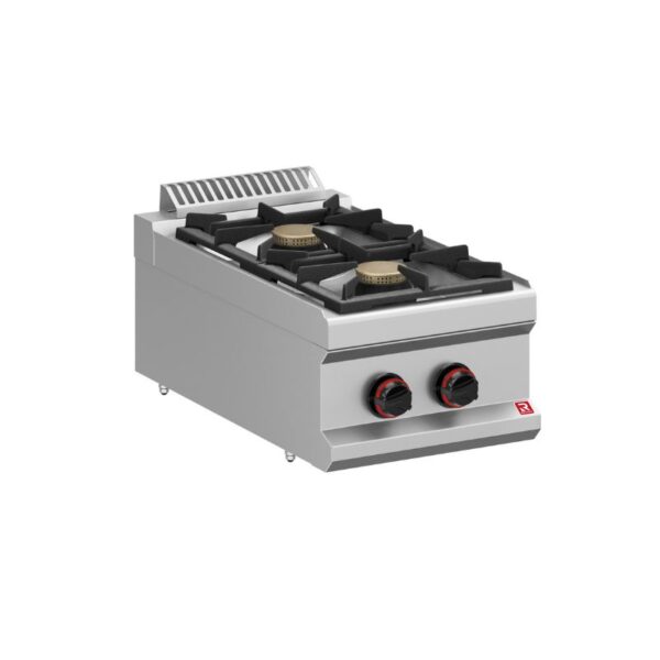 Cocina Industrial a Gas 2 Fuegos Sobremesa Neo 700 CG74B Romagsa